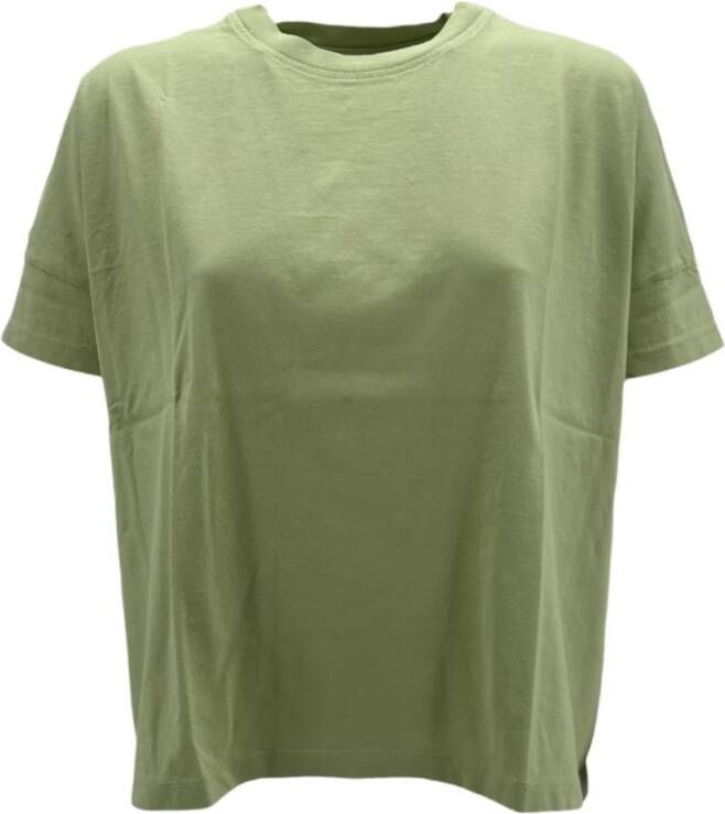 BomBoogie Modieuze Boxy Oversized T-shirt Groen Dames