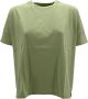 BomBoogie Modieuze Boxy Oversized T-shirt Groen Dames - Thumbnail 1