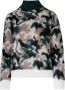 BomBoogie Mohair Blend Camouflage Cardigan Green Dames - Thumbnail 1