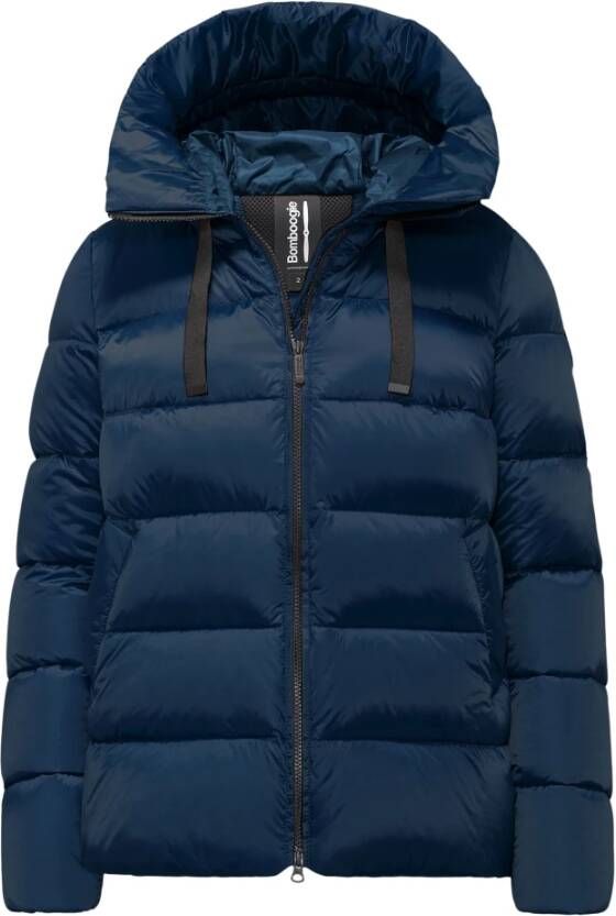 BomBoogie Omlaag jasje in helder nylon Rome Down Jacket Blauw Dames