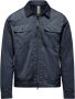 BomBoogie Unlined Garment Dyed Nylon Jacket Blauw Heren - Thumbnail 1