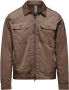 BomBoogie Unlined Garment Dyed Nylon Jacket Bruin Heren - Thumbnail 1