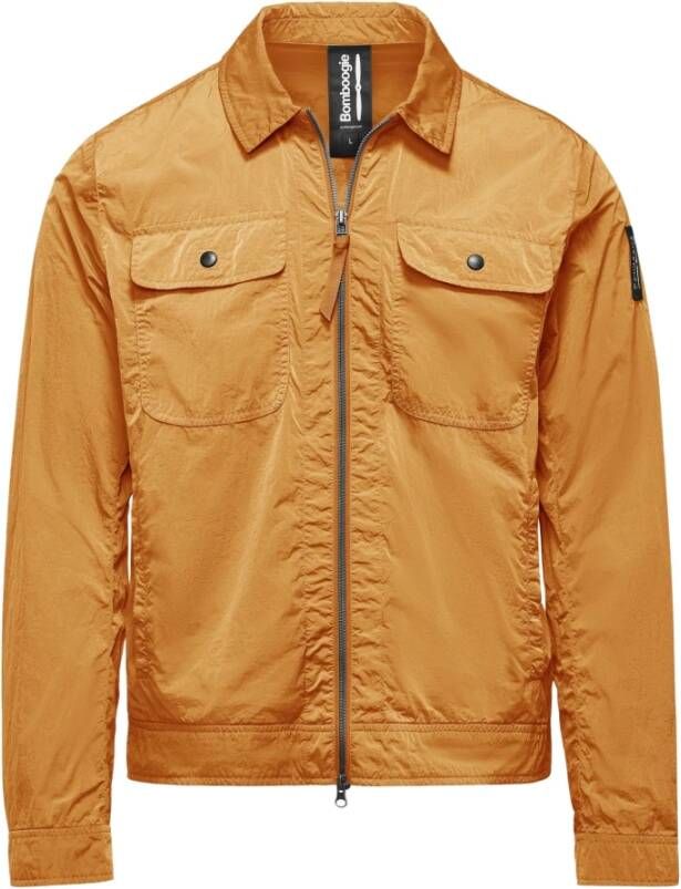 BomBoogie Unlined Garment Dyed Nylon Jacket Oranje Heren