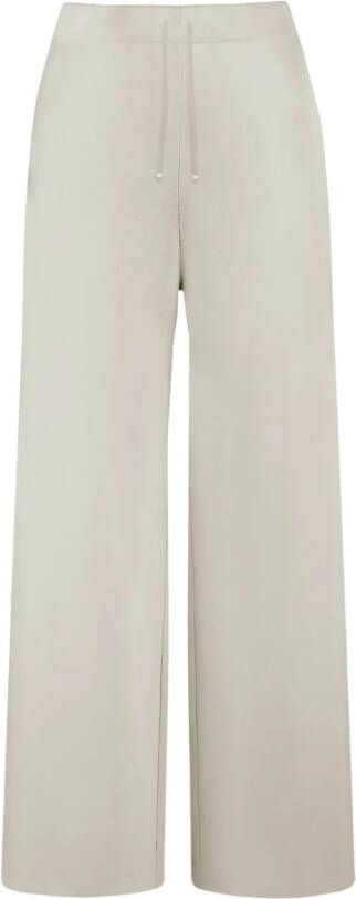 BomBoogie Organische katoenen palazzo broek Beige Dames