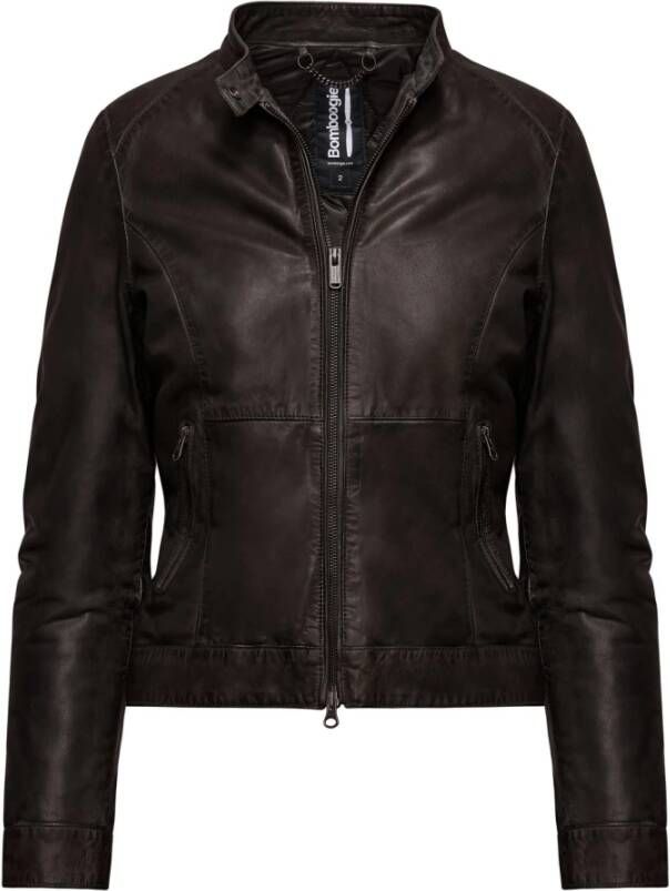 BomBoogie Remy Leren Jas Bruin Dames