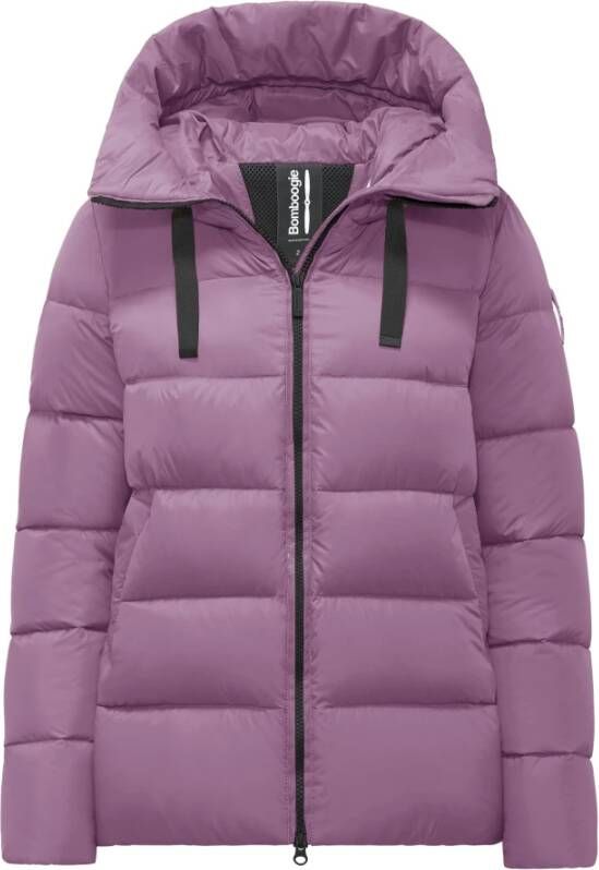BomBoogie Rome Jacket Gewatteerde jas van gerecycled nylon Paars Dames