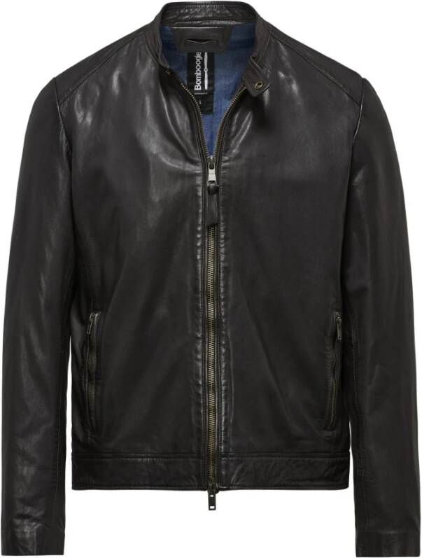 BomBoogie Leather Jackets Zwart Heren