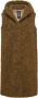 BomBoogie Sherpa Fleece Hooded Vest Bruin Dames - Thumbnail 1
