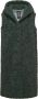BomBoogie Sherpa Fleece Hooded Vest Groen Dames - Thumbnail 1