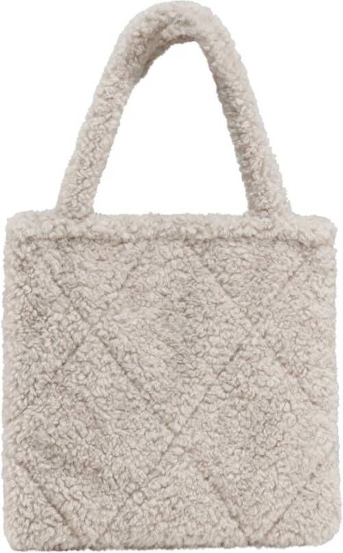 BomBoogie Sherpa Shopper Tas Beige Dames
