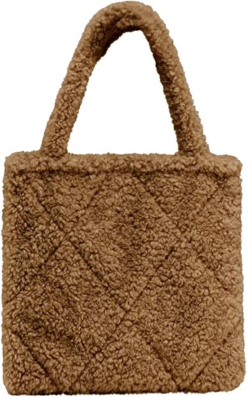 BomBoogie Sherpa Shopper Tas Bruin Dames