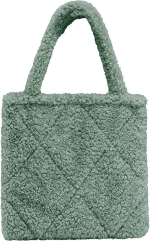 BomBoogie Sherpa Shopper Tas Groen Dames