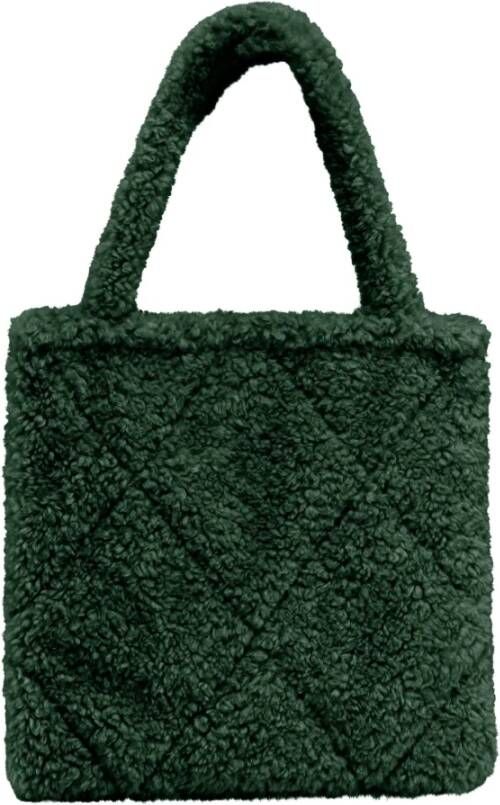 BomBoogie Sherpa Shopper Tas Groen Dames