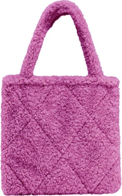 BomBoogie Sherpa Shopper Tas Purple Dames