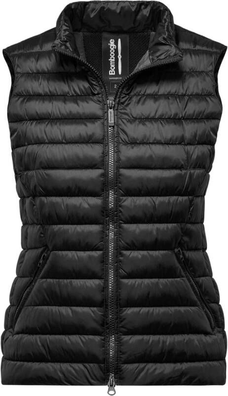 BomBoogie Korte Synthetische Gewatteerde Vest Zwart Dames