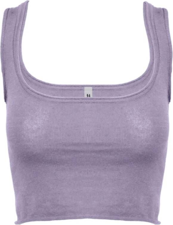BomBoogie Sleeveless Tops Paars Dames