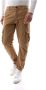BomBoogie Slim Fit Cargo Trousers Beige Heren - Thumbnail 1
