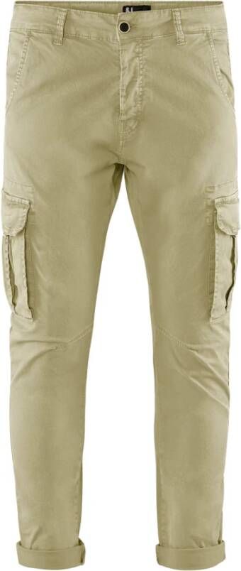 BomBoogie Slim Fit Cargo Broek Beige Heren