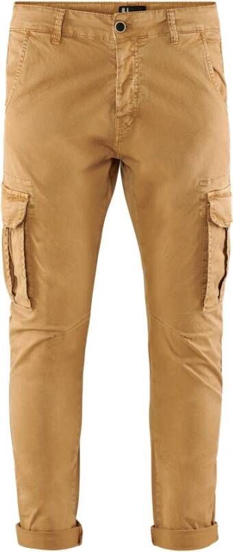 BomBoogie Slim Fit Cargo Broek Beige Heren