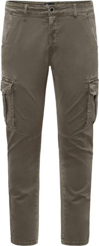 BomBoogie Slim Fit Cargo Broek Groen Heren