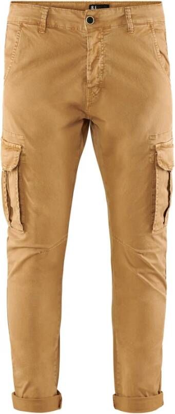 BomBoogie Slim Fit Cargo Trousers Beige Heren