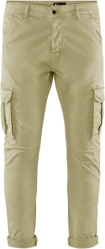 BomBoogie Slim Fit Cargo Trousers Groen Heren