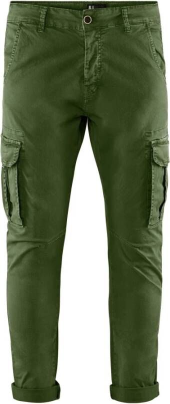 BomBoogie Slim Fit Cargo Trousers Groen Heren