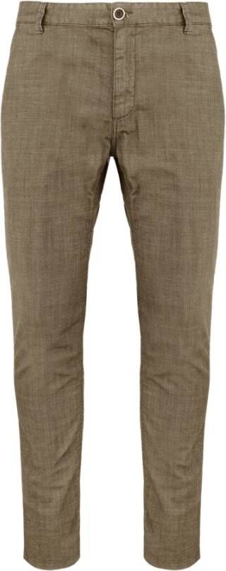 BomBoogie Sam broek in stretch katoen twill Grijs Heren