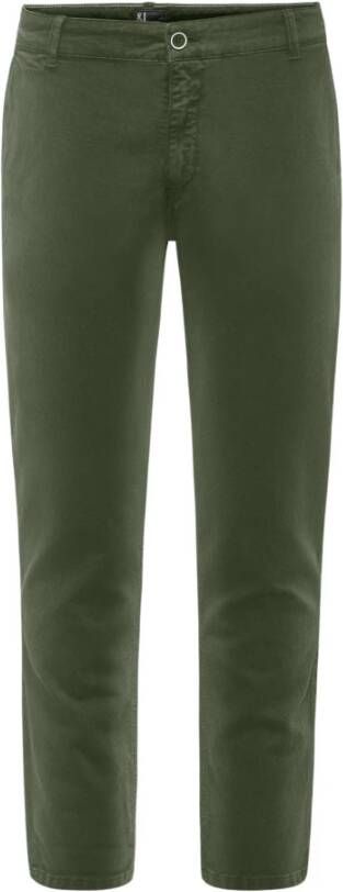 BomBoogie Slim Fit Chino Broek Groen Heren