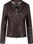 BomBoogie Soon Leather jacket Bruin Dames - Thumbnail 1