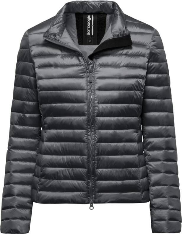 BomBoogie Slim-fit Nylon Jas met Synthetische Vulling Grijs Dames