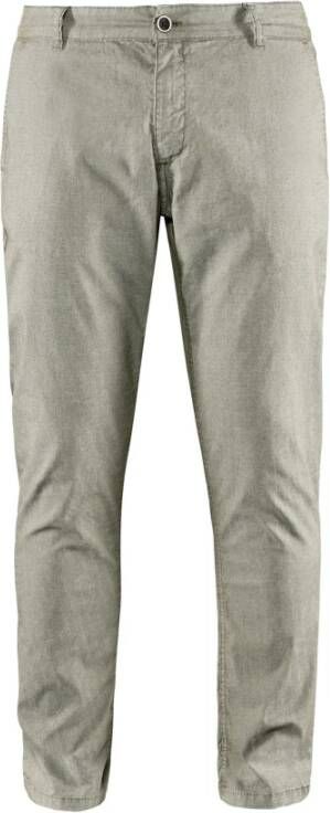 BomBoogie Slim Fit Overdyed Katoenen Chino Broek Wit Heren