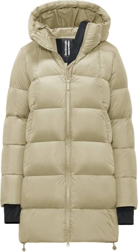 BomBoogie Stockholm Jack Donsjack van gerecycled nylon Beige Dames