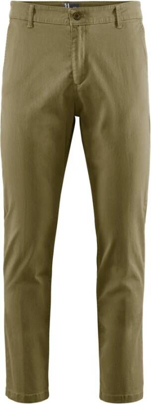 BomBoogie Stretch Katoenen Gabardine Chino Broek Beige Heren