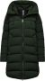 BomBoogie Stretch-Nylon Gewatteerde Jas met Capuchon Groen Dames - Thumbnail 1