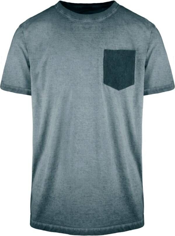 BomBoogie Heren T-shirt met borstzakje Brown Black Blue Gray Green Heren