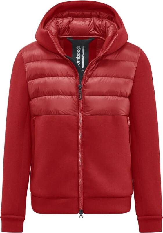 BomBoogie Turin Jacket Jack van twee materialen neopreen en nylon ripstop Rood Heren