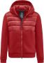 BomBoogie Turin Jacket Jack van twee materialen neopreen en nylon ripstop Rood Heren - Thumbnail 1
