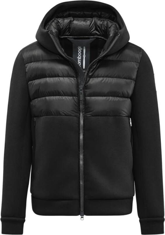 BomBoogie Turin Jacket Jack van twee materialen neopreen en nylon ripstop Black Heren