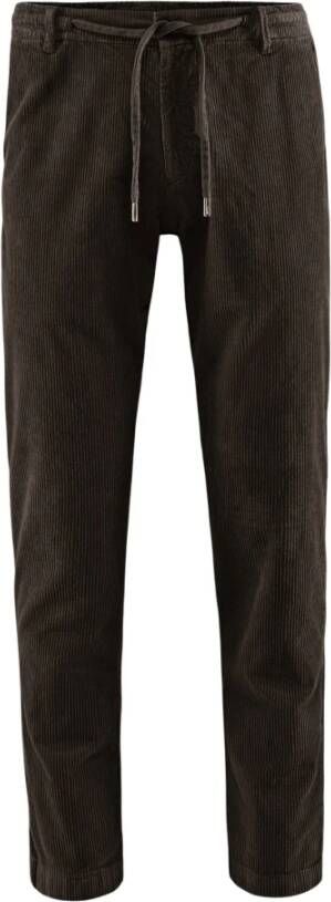 BomBoogie Velvet Corduroy Chino Broek Bruin Heren