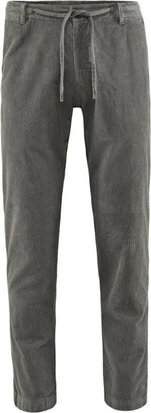 BomBoogie Velvet Corduroy Chino Broek Grijs Heren