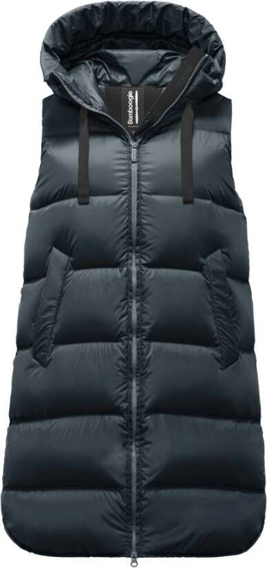 BomBoogie Venice Vest Dames donsvest van gerecycled nylon Blauw Dames