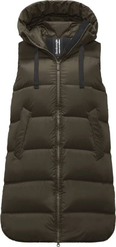 BomBoogie Venice Vest Dames donsvest van gerecycled nylon Bruin Dames