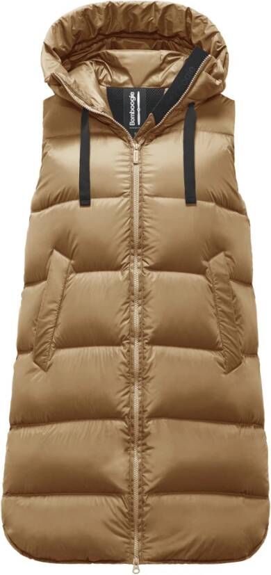 BomBoogie Venice Vest Helder Nylon Puffer Bruin Dames
