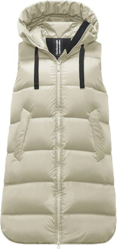 BomBoogie Venice Vest Helder Nylon Puffer Grijs Dames