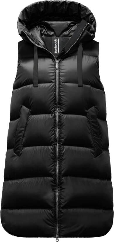 BomBoogie Venice Vest Helder Nylon Puffer Zwart Dames