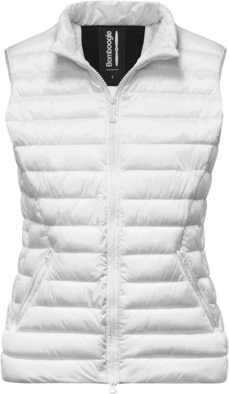 BomBoogie Korte Synthetische Gewatteerde Vest White Dames