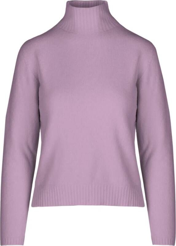 BomBoogie Warm en stijlvol hooggesloten trui Purple Dames