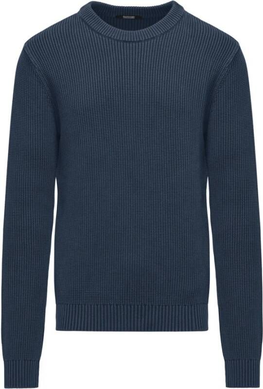 BomBoogie Warme Geribbelde Katoenen Trui voor Heren Blauw Heren