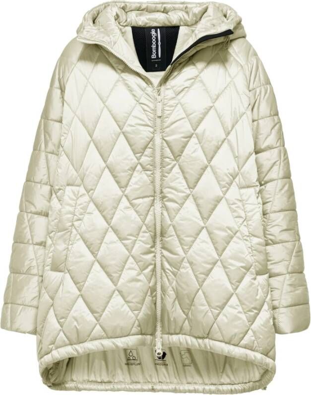 BomBoogie Waterafstotende Cape met Wijde Mouwen en Capuchon Grijs Dames